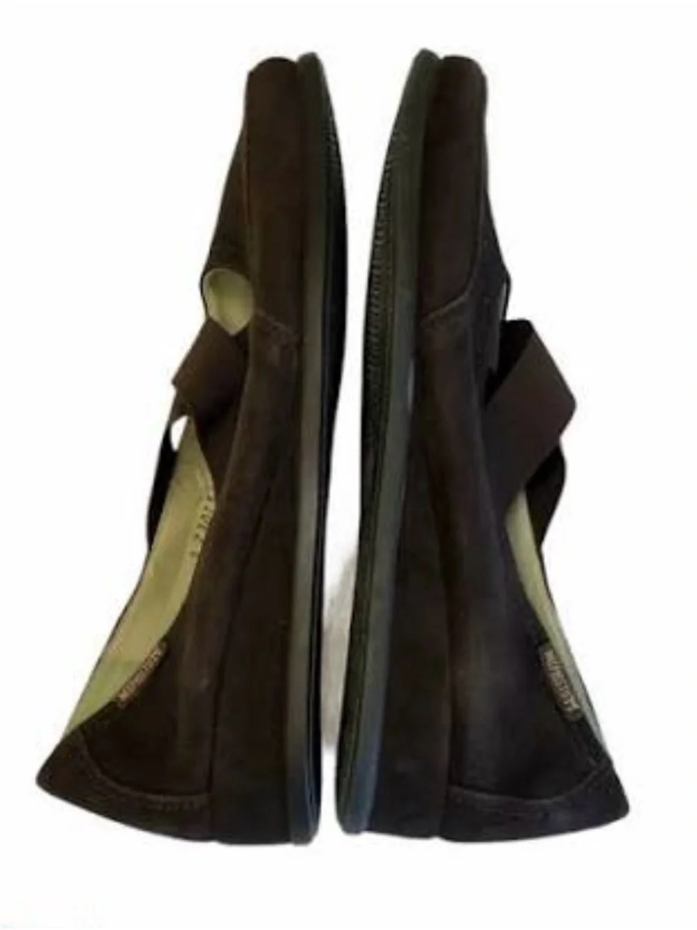 Mephisto Mary Jane Gazelle Air Relax Low Wedge Dark Brown Suede 6.5 Barely Worn